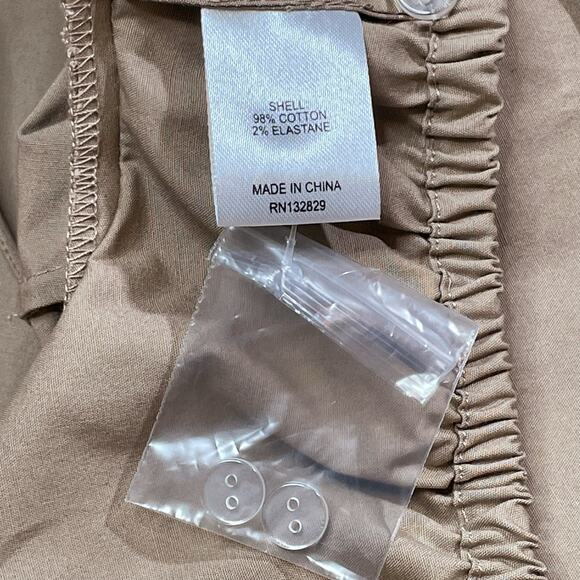 L'Academie NWT Julia Cut Out Tan Cotton Midi Dress Size XS - Picture 7 of 7